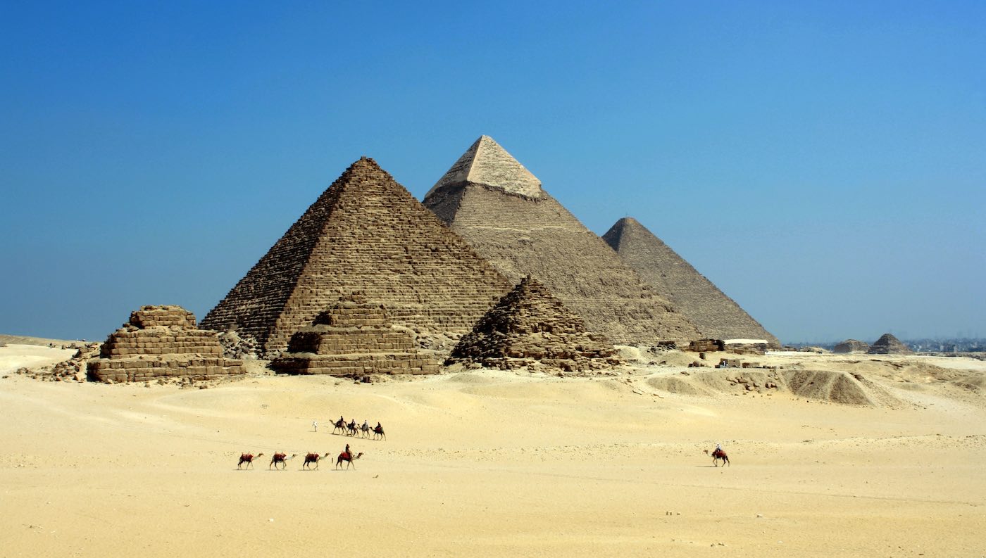 egyptské pyramidy v Gíze