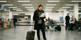 Marrákeš od 2 023 Kč: akční letenky s easyJet Cestovatel kontroluje letistní letenku do Marrákeše v odletové hale letiště